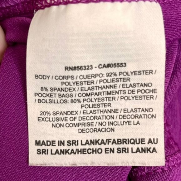 Nike Dri-Fit Purple Full Zip High Neck Stretch Jacket - Purple- M - Picture 7 of 8